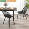 Modern Kitchen Chairs - Backrest Curved Seat For Dining Room Home Office - Set of 4